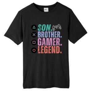 Son Brother Video Gamer Legend Gaming Gift Tall Fusion ChromaSoft Performance T-Shirt