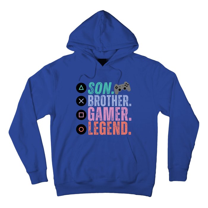 Son Brother Video Gamer Legend Gaming Gift Hoodie