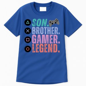 Son Brother Video Gamer Legend Gaming Gift Tall T-Shirt