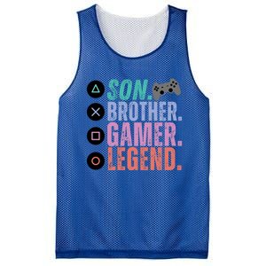 Son Brother Video Gamer Legend Gaming Gift Mesh Reversible Basketball Jersey Tank