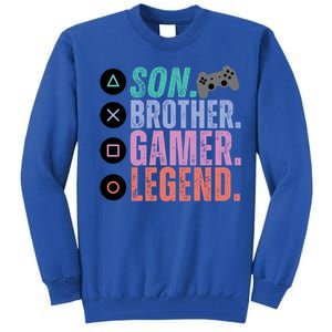 Son Brother Video Gamer Legend Gaming Gift Tall Sweatshirt