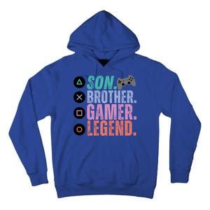 Son Brother Video Gamer Legend Gaming Gift Tall Hoodie