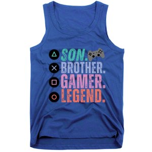 Son Brother Video Gamer Legend Gaming Gift Tank Top