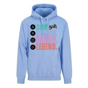 Son Brother Video Gamer Legend Gaming Gift Unisex Surf Hoodie