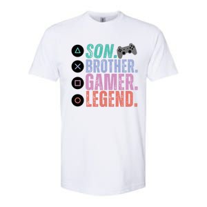 Son Brother Video Gamer Legend Gaming Gift Softstyle CVC T-Shirt