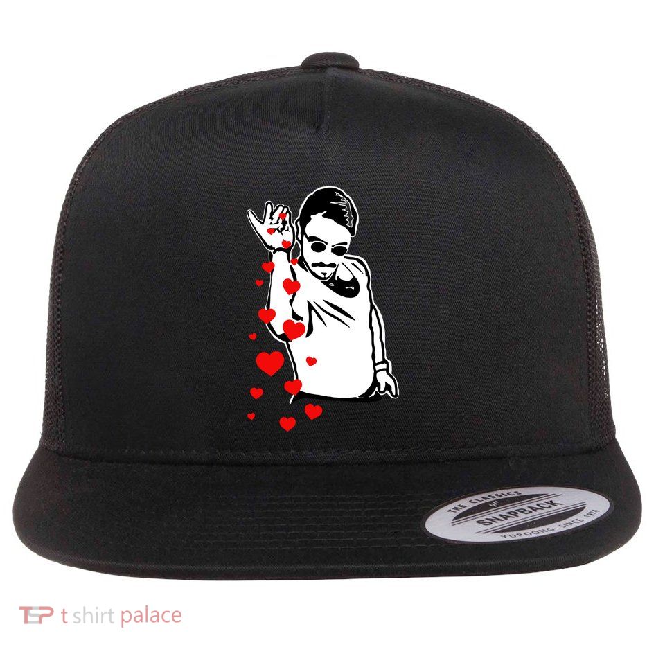Salt Bae Valentines Day Flat Bill Trucker Hat