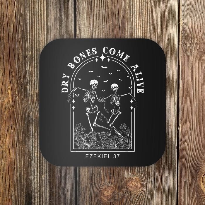 Skeleton Bible Verse Dry Bones Come Alive Christian Jesus Coaster