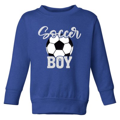 Soccer Boy Vintage Soccer Family Matching Great Gift Toddler Sweatshirt