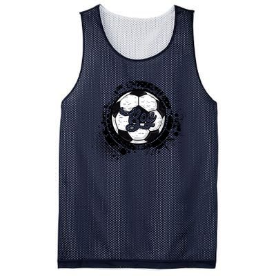 Soccer Boy Vintage Soccer Family Matching Gift Mesh Reversible Basketball Jersey Tank