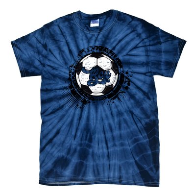 Soccer Boy Vintage Soccer Family Matching Gift Tie-Dye T-Shirt