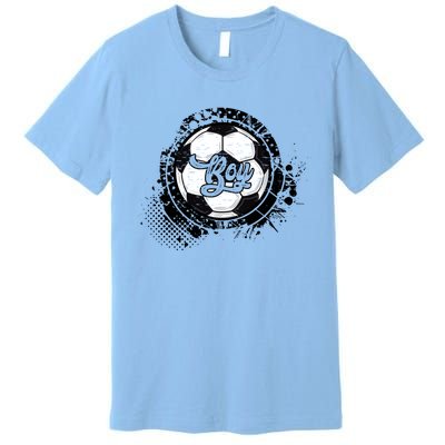 Soccer Boy Vintage Soccer Family Matching Gift Premium T-Shirt