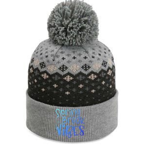 Spring Break Vibes Vacation Saying Fun In The Sun Gift The Baniff Cuffed Pom Beanie