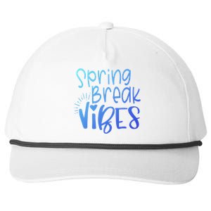 Spring Break Vibes Vacation Saying Fun In The Sun Gift Snapback Five-Panel Rope Hat