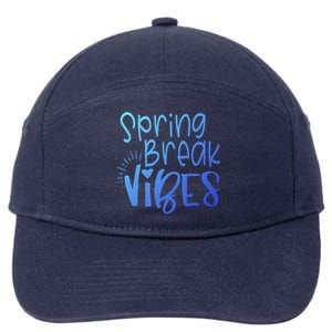 Spring Break Vibes Vacation Saying Fun In The Sun Gift 7-Panel Snapback Hat