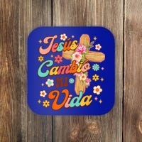 Spanish Bible Verse Christian Faith Jesus Cambio Mi Vida Coaster