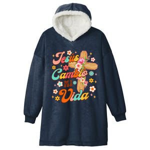 Spanish Bible Verse Christian Faith Jesus Cambio Mi Vida Hooded Wearable Blanket