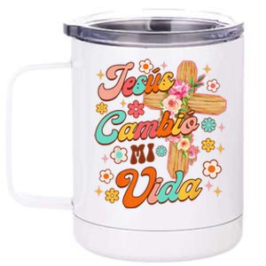 Spanish Bible Verse Christian Faith Jesus Cambio Mi Vida 12 oz Stainless Steel Tumbler Cup