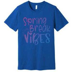 Spring Break Vibes Vacation Saying Fun In The Sun Gift Premium T-Shirt