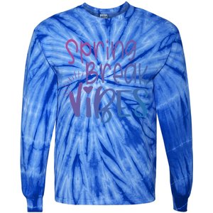 Spring Break Vibes Vacation Saying Fun In The Sun Gift Tie-Dye Long Sleeve Shirt