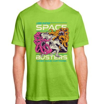 Space Busters Video Game Cartridge Adult ChromaSoft Performance T-Shirt