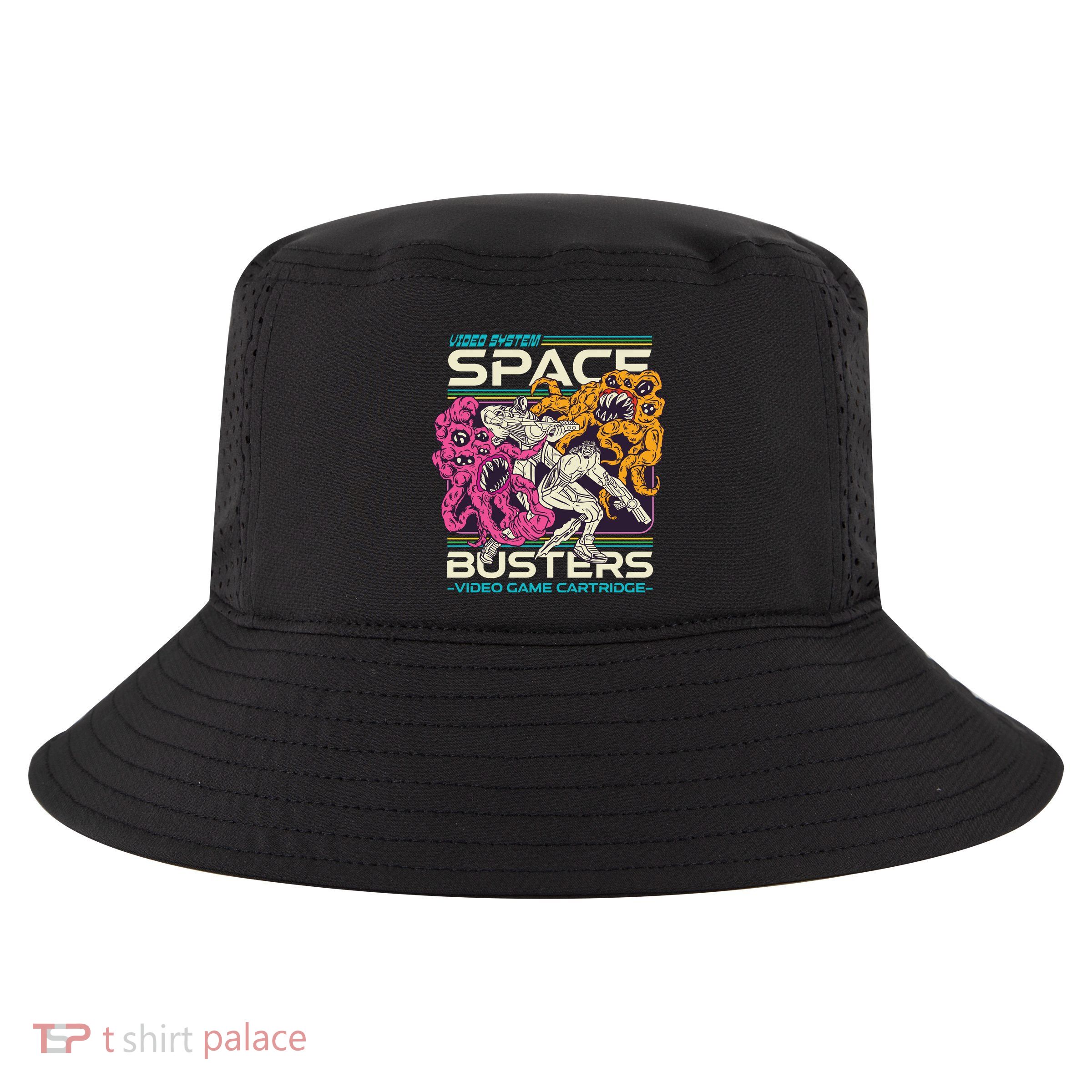 Space Busters Video Game Cartridge Cool Comfort Performance Bucket Hat