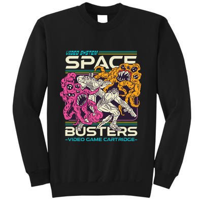Space Busters Video Game Cartridge Sweatshirt