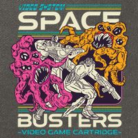 Space Busters Video Game Cartridge Cotton Canvas Backpack