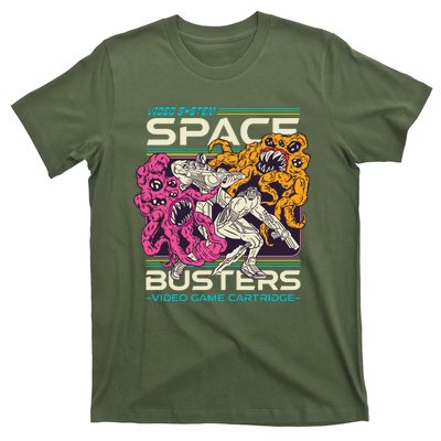 Space Busters Video Game Cartridge T-Shirt