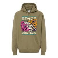 Space Busters Video Game Cartridge Premium Hoodie