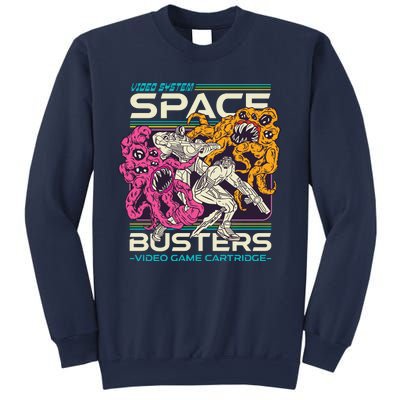 Space Busters Video Game Cartridge Sweatshirt