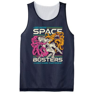 Space Busters Video Game Cartridge Mesh Reversible Basketball Jersey Tank