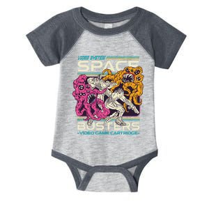 Space Busters Video Game Cartridge Infant Baby Jersey Bodysuit