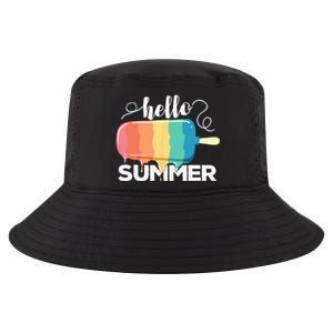 Sunny Beach Vacation Ice Cream Popsicle Hello Summer Cool Comfort Performance Bucket Hat