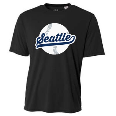 Seattle Baseball Vintage Pride Love City Cooling Performance Crew T-Shirt