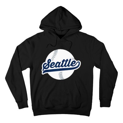 Seattle Baseball Vintage Pride Love City Hoodie