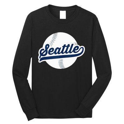 Seattle Baseball Vintage Pride Love City Long Sleeve Shirt