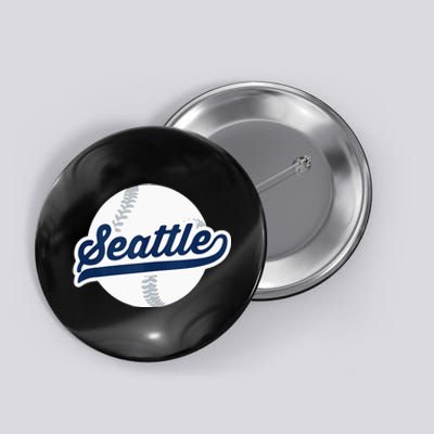 Seattle Baseball Vintage Pride Love City Button