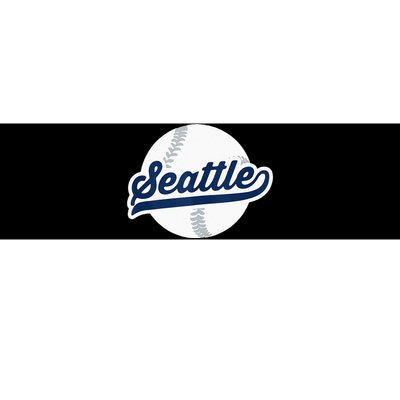 Seattle Baseball Vintage Pride Love City Bumper Sticker