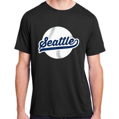 Seattle Baseball Vintage Pride Love City Adult ChromaSoft Performance T-Shirt