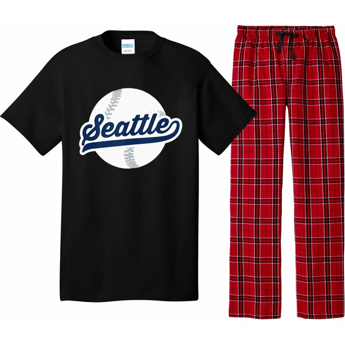 Seattle Baseball Vintage Pride Love City Pajama Set