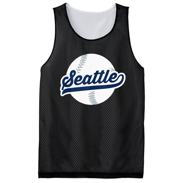 Seattle Baseball Vintage Pride Love City Mesh Reversible Basketball Jersey Tank