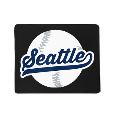 Seattle Baseball Vintage Pride Love City Mousepad