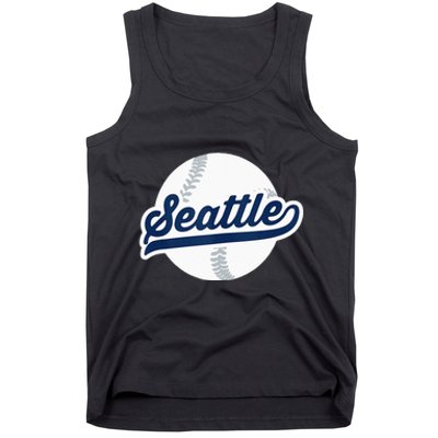 Seattle Baseball Vintage Pride Love City Tank Top