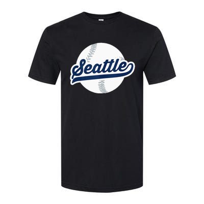 Seattle Baseball Vintage Pride Love City Softstyle CVC T-Shirt