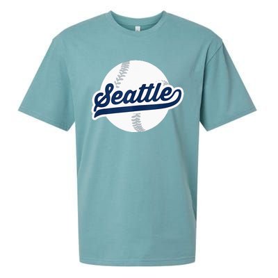 Seattle Baseball Vintage Pride Love City Sueded Cloud Jersey T-Shirt