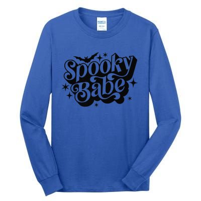 Spooky Babe Vibes Bat Halloween Premium Tall Long Sleeve T-Shirt