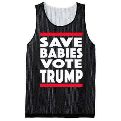 Save Babies Vote Trump Political Pro Life Anti Abortion 2020 Mesh Reversible Basketball Jersey Tank