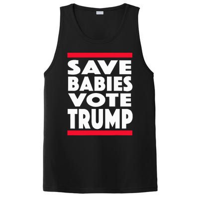 Save Babies Vote Trump Political Pro Life Anti Abortion 2020 PosiCharge Competitor Tank