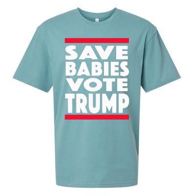 Save Babies Vote Trump Political Pro Life Anti Abortion 2020 Sueded Cloud Jersey T-Shirt