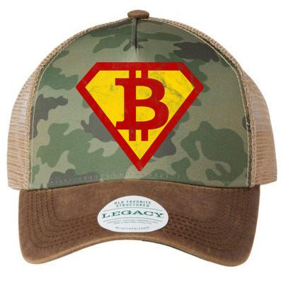 Super Bitcoin Vintage Legacy Tie Dye Trucker Hat